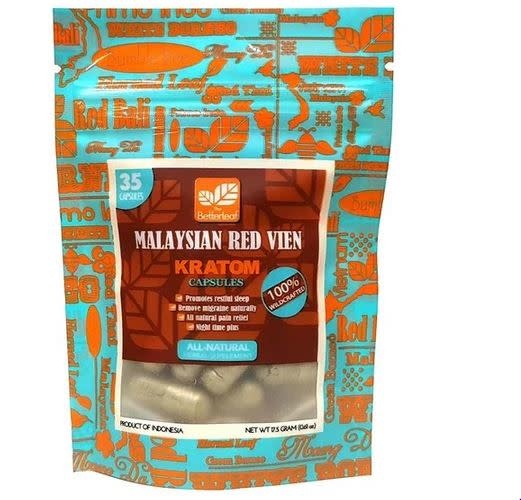 The Betterleaf - Kratom Capsule Malaysian Red Vein 35ct
