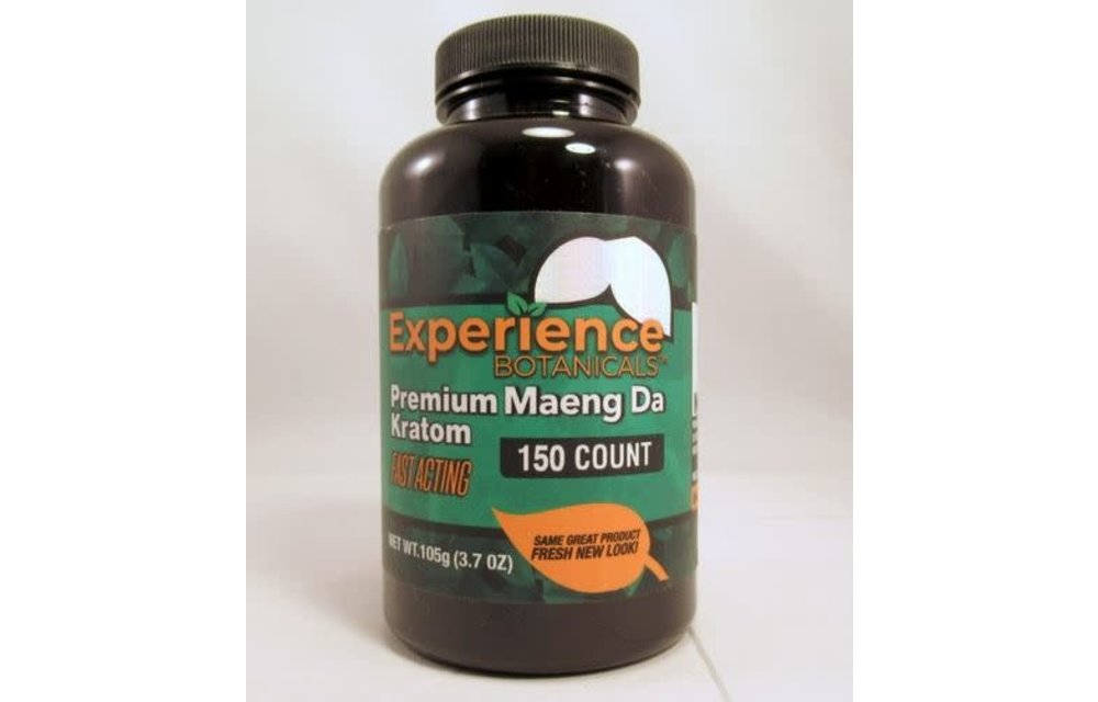Experience Botanicals - Kratom Capsule Green Vein Maeng Da Green 150ct