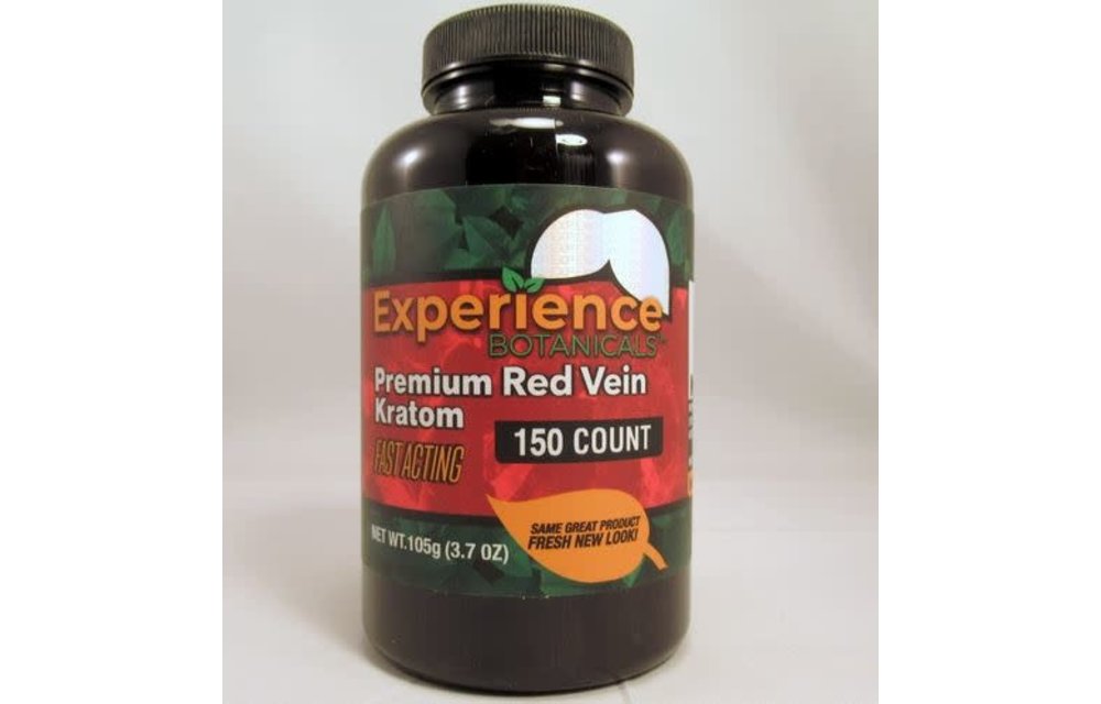 Experience Botanicals - Kratom Capsule Red Vein Maeng Da 150ct