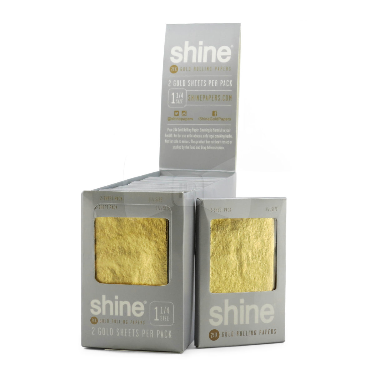 Shine - Rolling Papers 24K Gold 2pk
