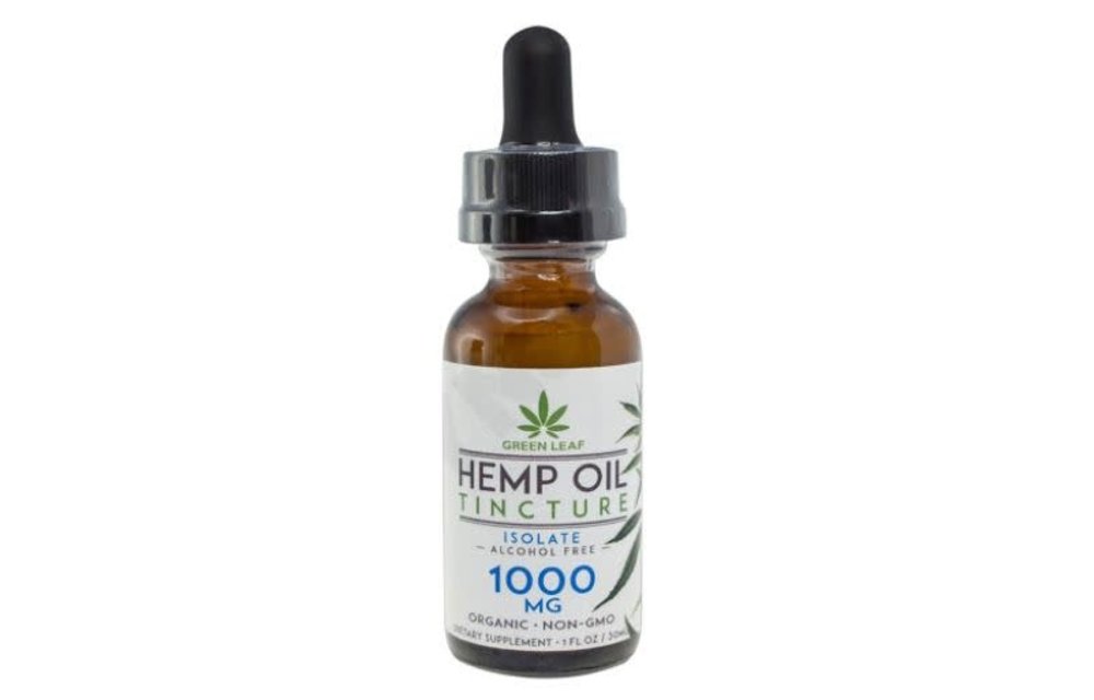 Green Leaf - CBD Tincture Oil Hemp Isolate 30ml 1000mg (Water Based)