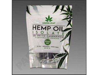 Green Leaf -  CBD Concentrate Isolate Crystalsalline Powder Hemp 1000mg