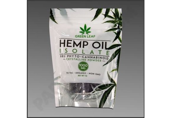 Green Leaf -  CBD Concentrate Isolate Crystalsalline Powder Hemp 1000mg