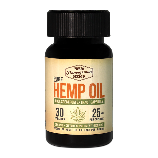 Home Grown Hemp - CBD Capsule Full Spectrum 30ct 750mg