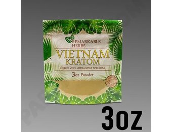Remarkable Herbs - Kratom Powder Green Vein Vietnam 3oz