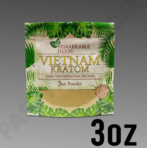 Remarkable Herbs - Kratom Powder Green Vein Vietnam 3oz
