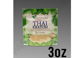 Remarkable Herbs - Kratom Powder Green Vein Thai 3oz