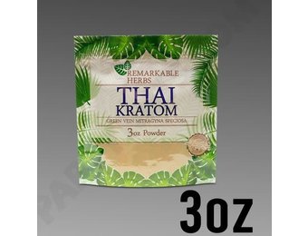 Remarkable Herbs - Kratom Powder Green Vein Thai 3oz