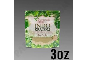 Remarkable Herbs - Kratom Powder Green Vein Indo 3oz