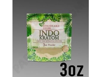 Remarkable Herbs - Kratom Powder Green Vein Indo 3oz