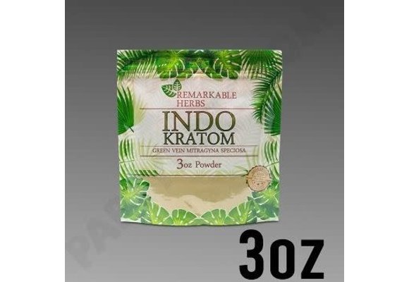 Remarkable Herbs - Kratom Powder Green Vein Indo 3oz