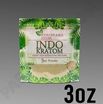 Remarkable Herbs - Kratom Powder Green Vein Indo 3oz