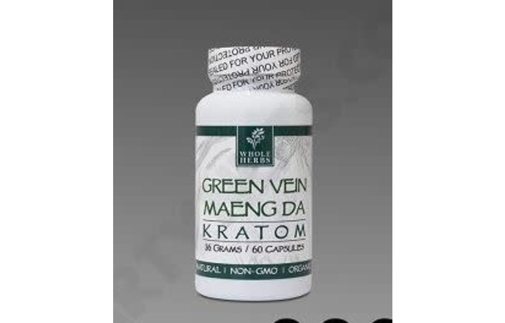 Whole Herbs - Kratom Capsule Green Vein Maeng Da 60ct