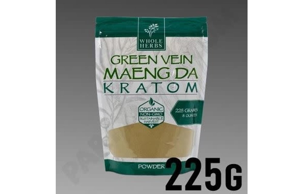 Whole Herbs - Kratom Powder Green Vein Maeng Da 8oz