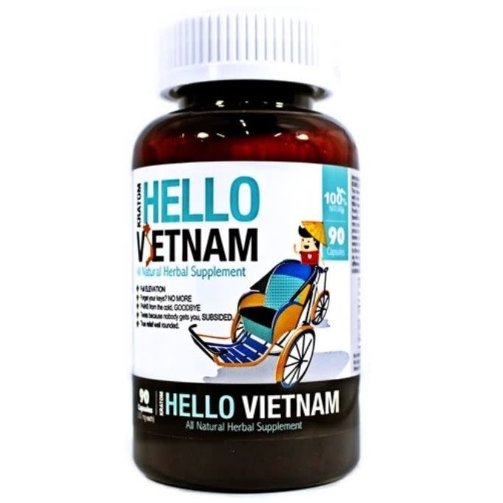 Bumble Bee Kratom Capsule Hello Vietnam 90ct TGRNOW Smoke Vape