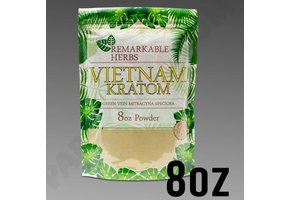 Remarkable Herbs - Kratom Powder Green Vein Vietnam 8oz