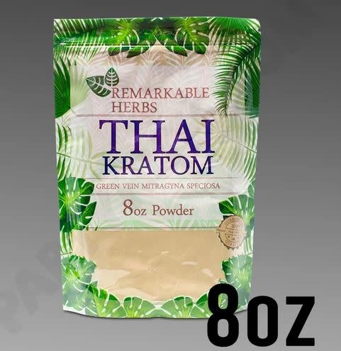 Remarkable Herbs - Kratom Powder Green Vein Thai 8oz