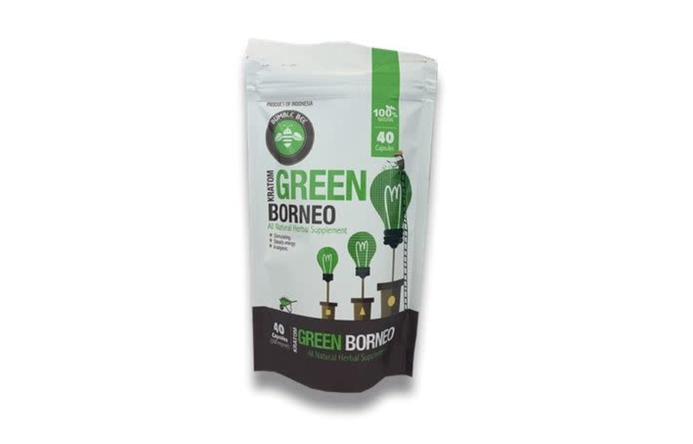 Bumble Bee - Kratom Capsule Green Vein Borneo 40ct