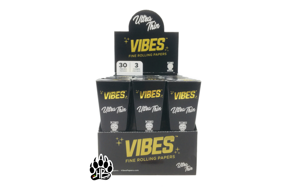 Vibes Vibes - Pre Rolled Cones Ultra Thin King Size (Black Box