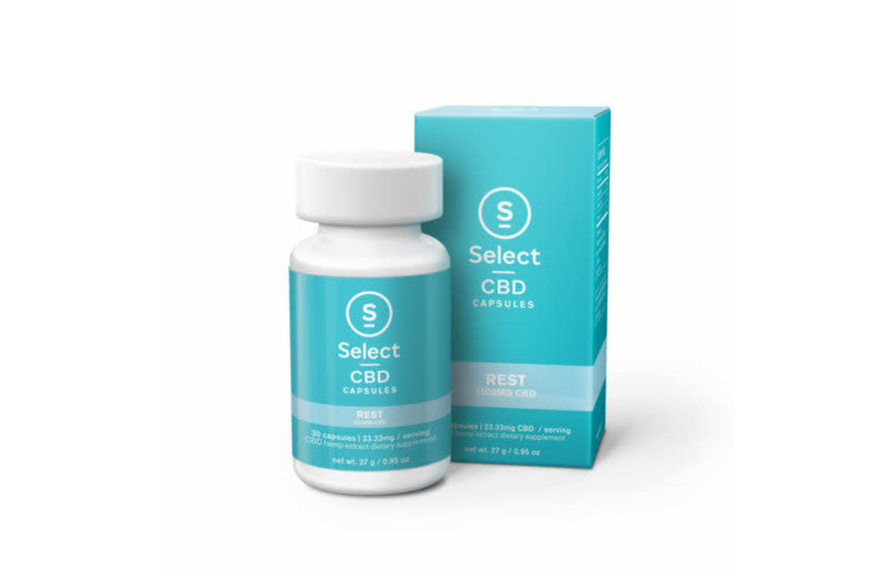 Select - CBD Capsule Rest 30ct 1000mg