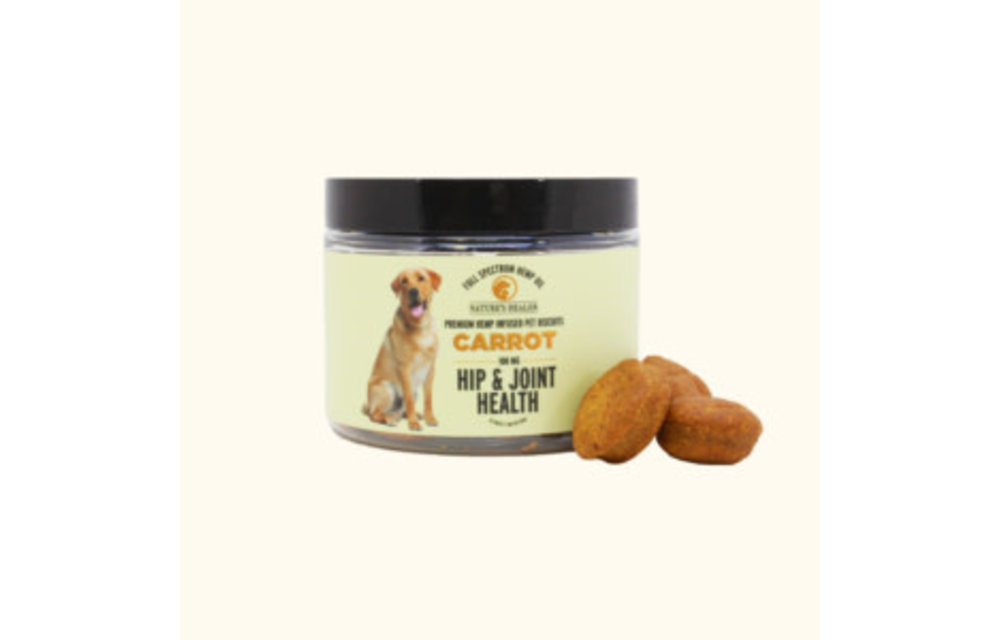 Nature's Healer - CBD Pets Biscuits 100mg 20ct Carrot