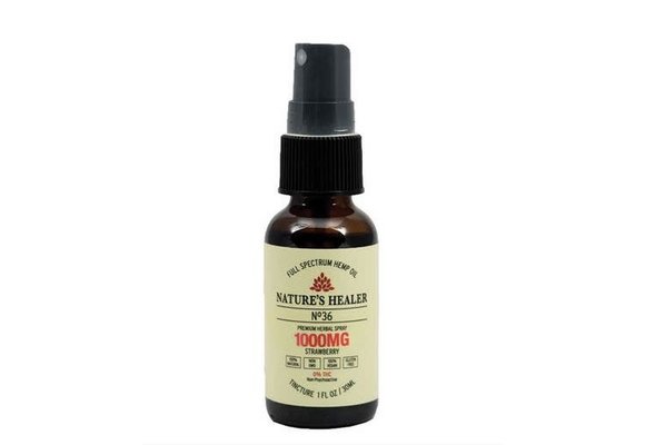Nature's Healer - CBD Tincture Oral Spray 1000mg 30ml No 36 Strawberry
