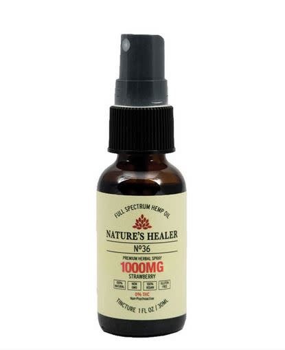 Nature's Healer - CBD Tincture Oral Spray 1000mg 30ml No 36 Strawberry