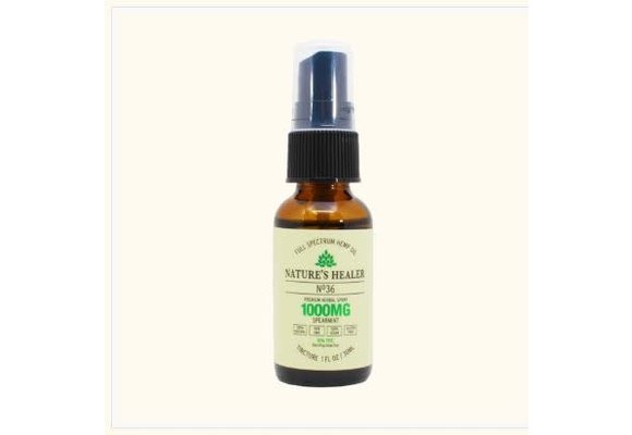 Nature's Healer - CBD Tincture Oral Spray 1000mg 30ml No 36 Spearmint