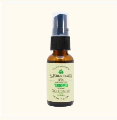 Nature's Healer - CBD Tincture Oral Spray 1000mg 30ml No 36 Spearmint