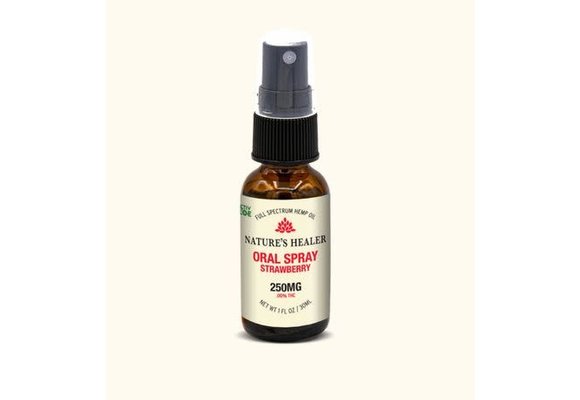 Nature's Healer - CBD Tincture Oral Spray 250mg 30ml No 36 Strawberry
