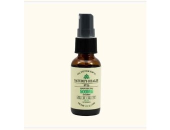 Nature's Healer - CBD Tincture Oral Spray 500mg 30ml No 36 Spearmint