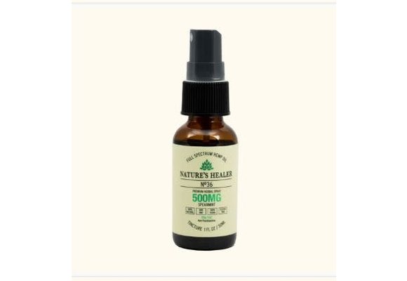 Nature's Healer - CBD Tincture Oral Spray 500mg 30ml No 36 Spearmint