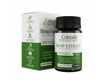 Colorado Botanicals - CBD Capsule Hemp Extract Full Spectrum Soft Gels 30ct 10mg