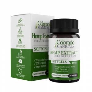 Colorado Botanicals - CBD Capsule Hemp Extract Full Spectrum Soft Gels 30ct 10mg