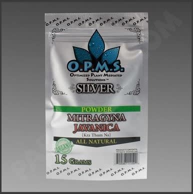 OPMS - Kratom Powder Silver Mitragyna Javanica 15g