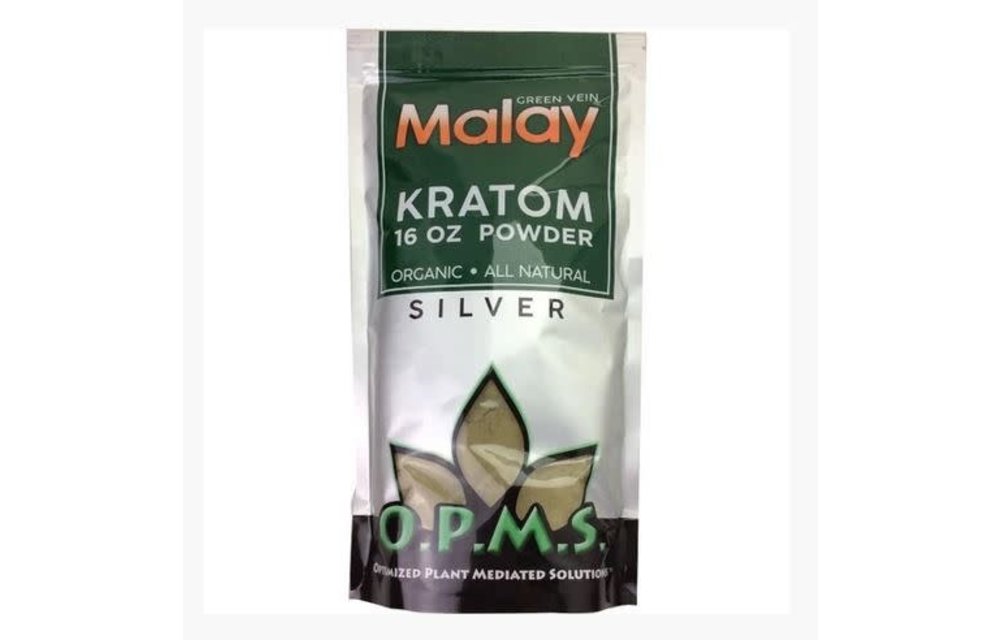 OPMS - Kratom Powder Silver Malay 16oz