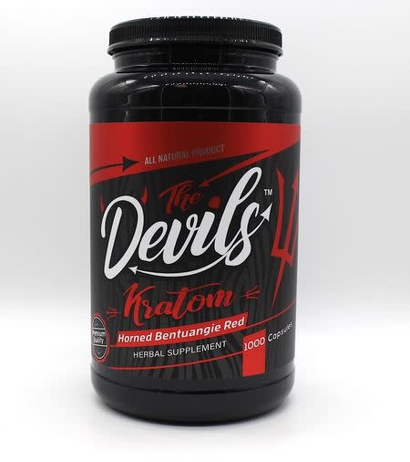 The Devils Kratom - Kratom Capsules Horned Bentuangi Red