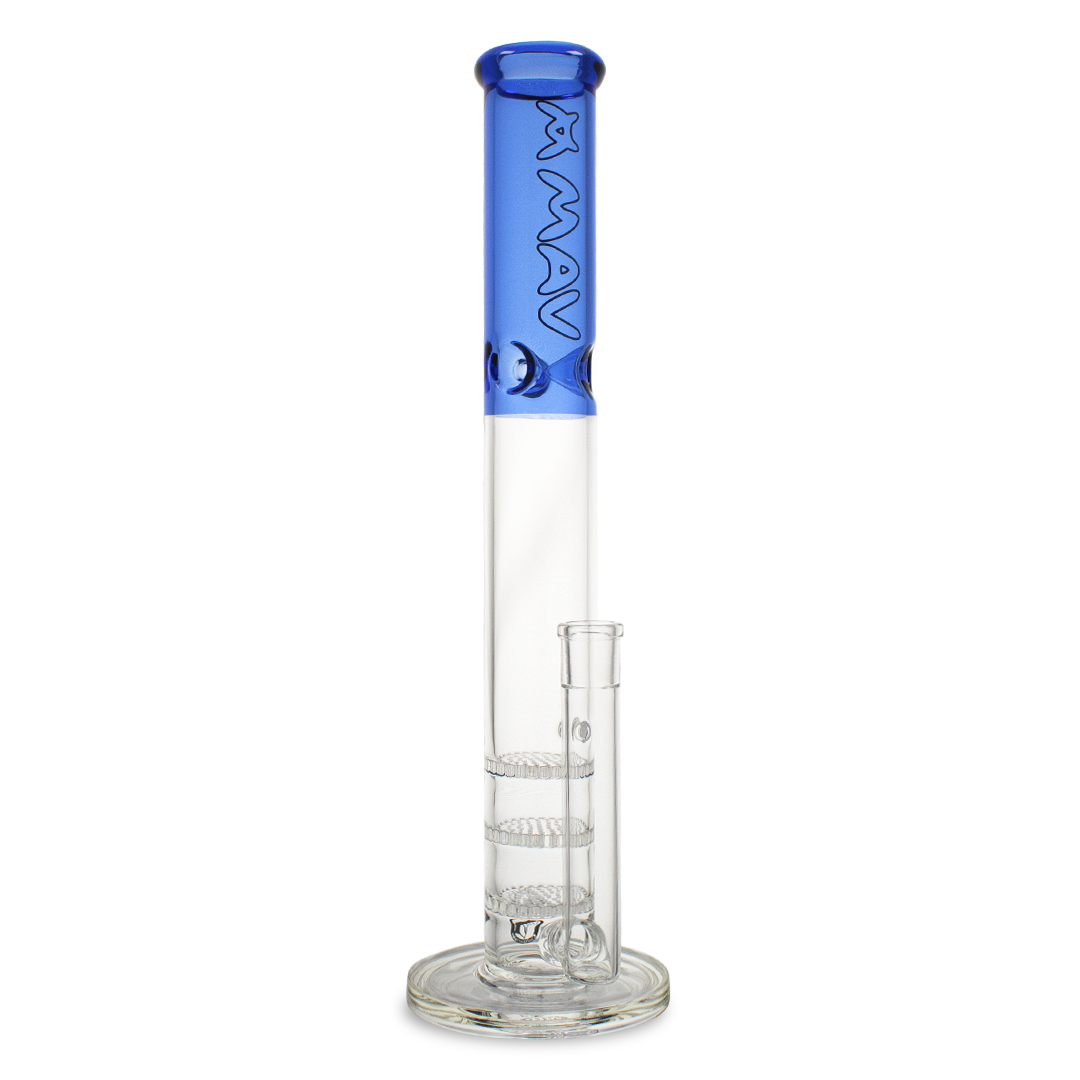 Mav Glass - Water Pipe Straight Triple Honeycomb Disc 18"