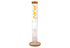 Mav Glass - Water Pipe Straight Honeycomb UFO 18"