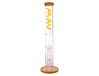 Mav Glass - Water Pipe Straight Honeycomb UFO 18"