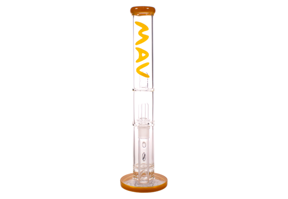 Mav Glass - Water Pipe Straight Honeycomb UFO 18"