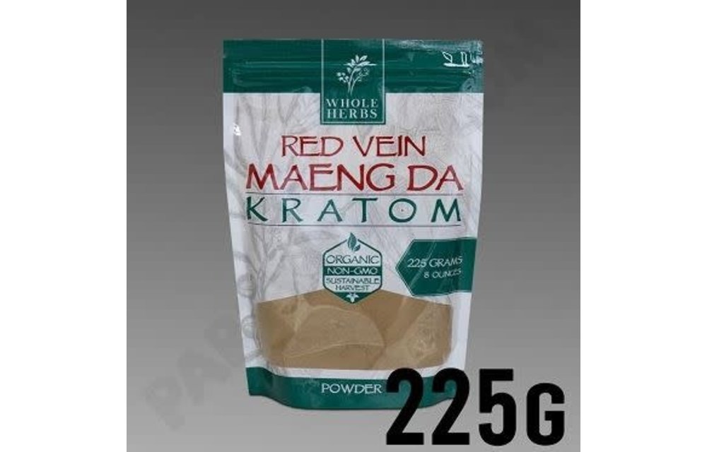 Whole Herbs - Kratom Powder Red Vein Maeng Da 8oz