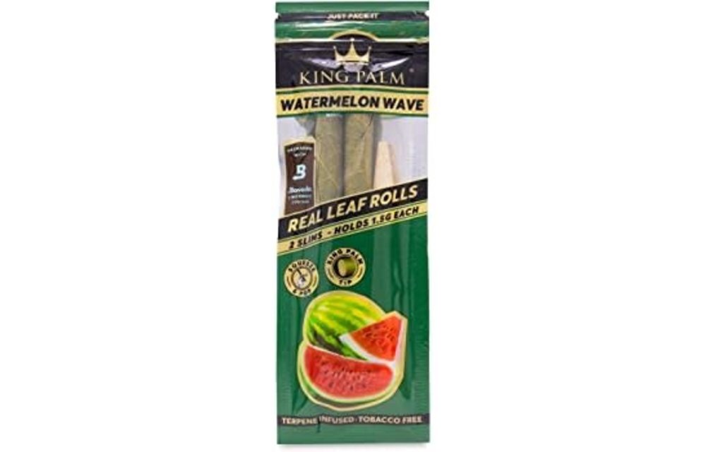 King Palm - Pre Rolled Herbal Wrap 2pk. Watermelon Wave Mini