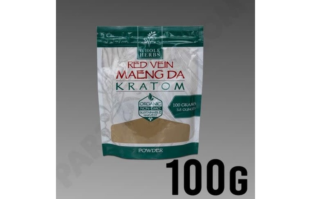 Whole Herbs - Kratom Powder Red Vein Maeng Da 3.5oz