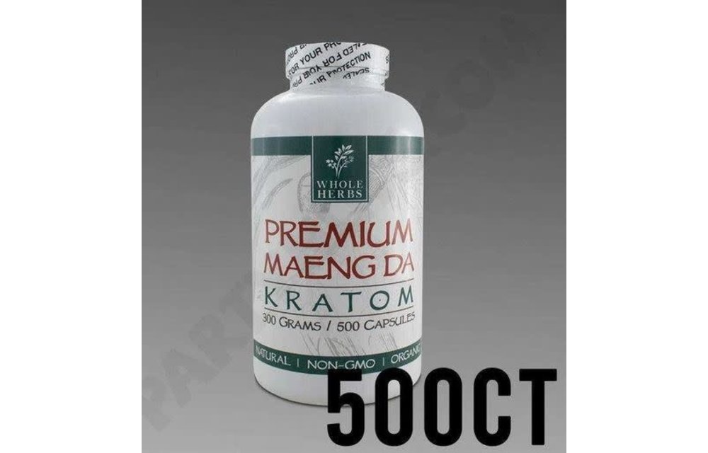 Whole Herbs - Kratom Capsule Red Vein Maeng Da 500ct