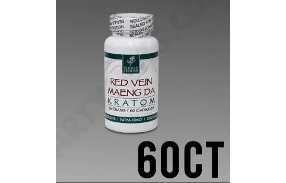 Whole Herbs - Kratom Capsule Red Vein Maeng Da 60ct