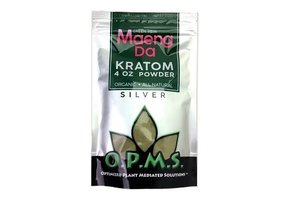 OPMS - Kratom Powder Silver Green Maeng Da 4oz.