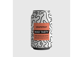 Mad Tasty - CBD Beverage Sparkling Water 20mg Grapefruit