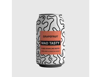 Mad Tasty - CBD Beverage Sparkling Water 20mg Grapefruit