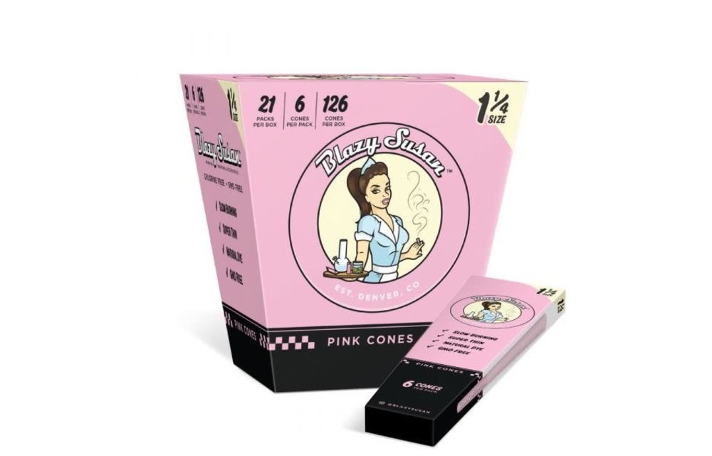 Blazy Susan - Pre Rolled Cones Pink 1.25 6ct